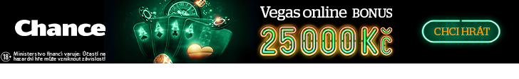 Chance Vegas — 25 000 Kč bonus za registraci