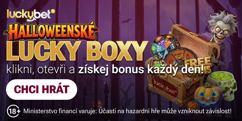 LuckyBet — Halloweenské Lucky Boxy, otevři bonus každý den