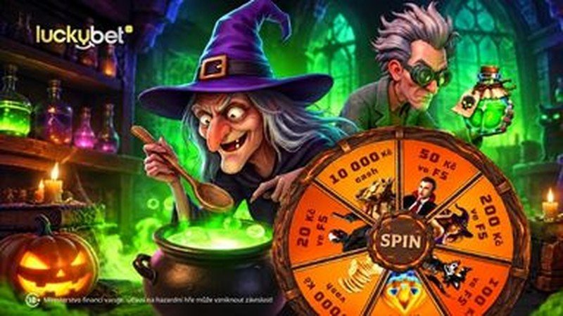 LuckyBet — Halloweenské minihry: los, mystery boxy a kolo štěstí