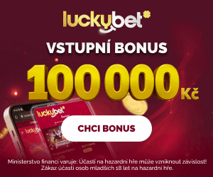 LuckyBet — vstupní bonus 100 000 Kč