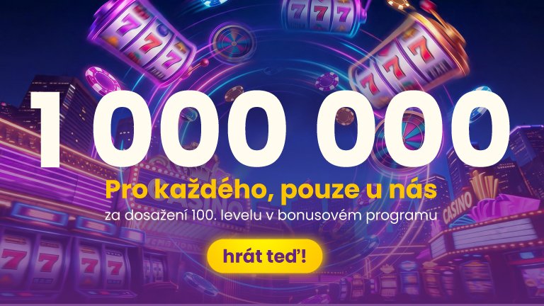 Star Casino — 1 000 000 Kč pro každého za dosažení 100. levelu bonusového programu