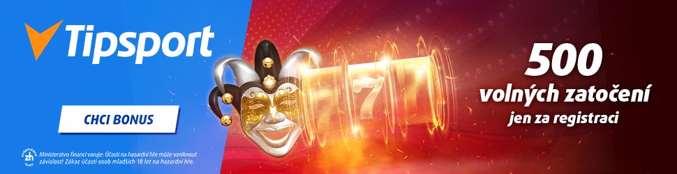 Tipsport Vegas — 500 volných zatočení jen za registraci